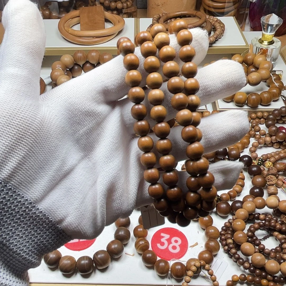 檀香木手串/手链印度老山檀香08顺纹