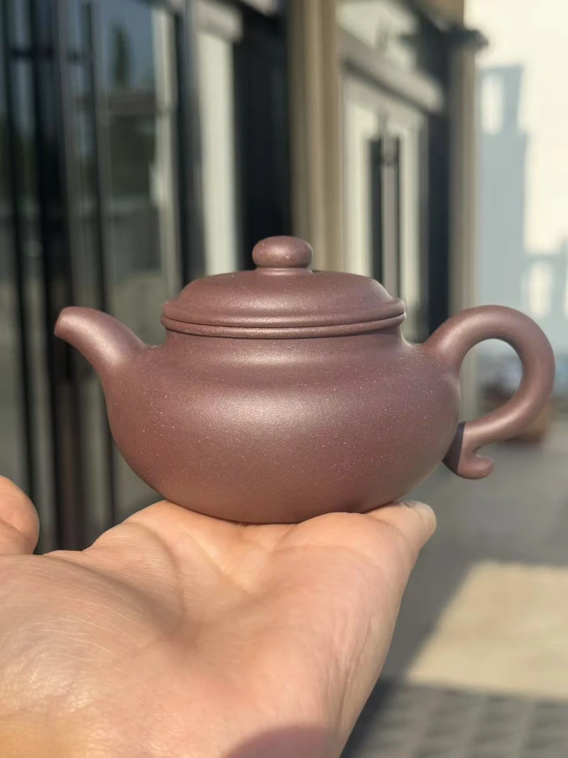 气窑4井本绿夹层紫泥合票。仿古。匏尊