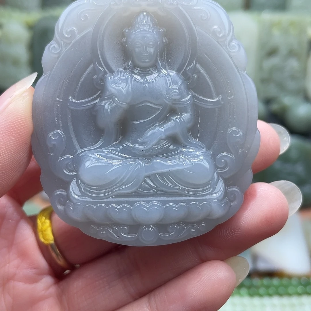 和田玉未镶嵌吊坠(不含链)