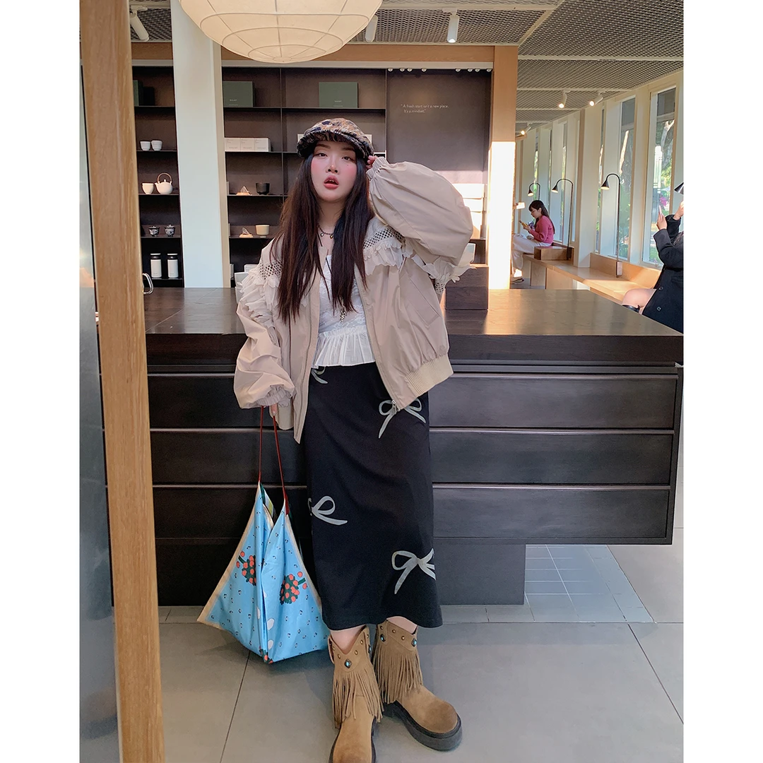 Dazi金大支 蝴蝶结A版半身裙0103/0051