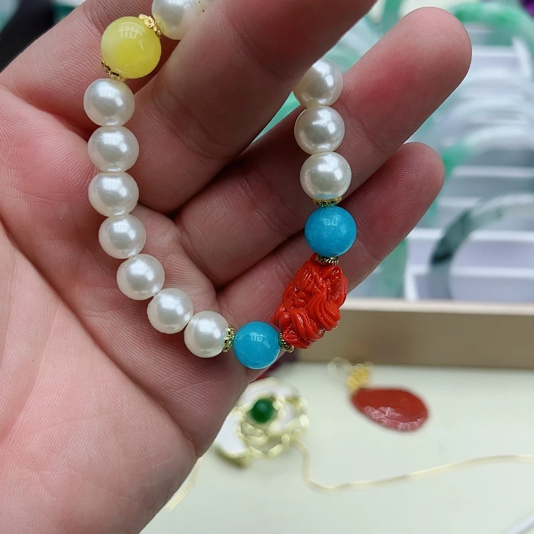 淡水珍珠吊坠(赠链)银S925镶嵌