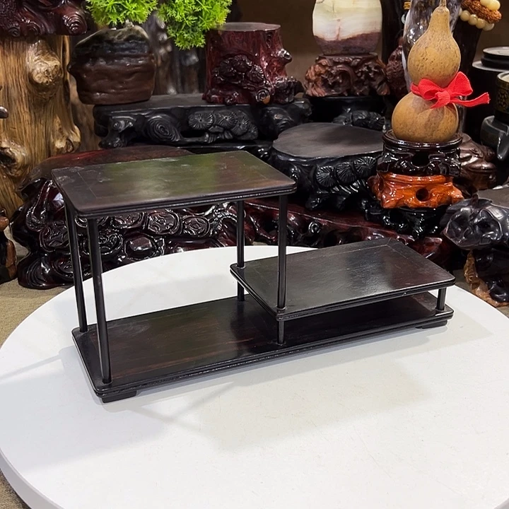 心***～木紫光檀独板高低台