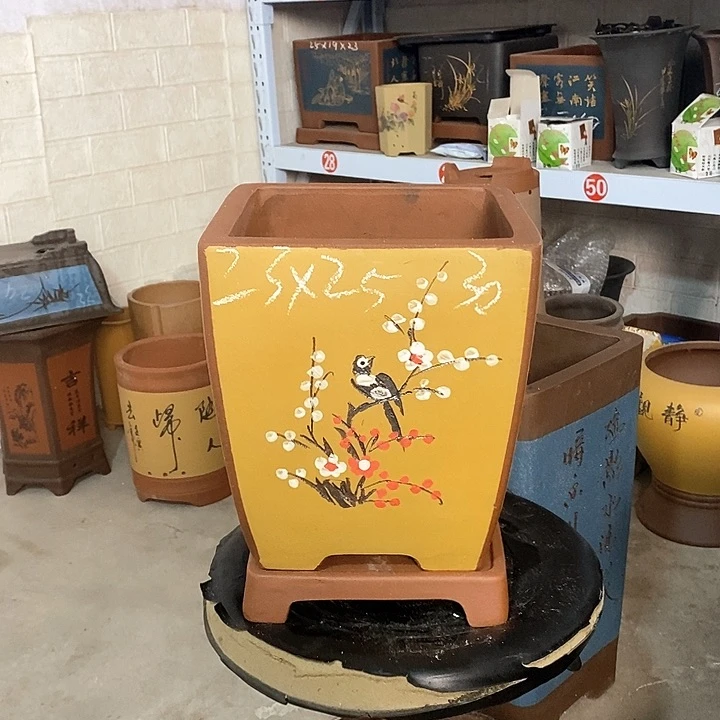 紫砂花盆紫砂花盆