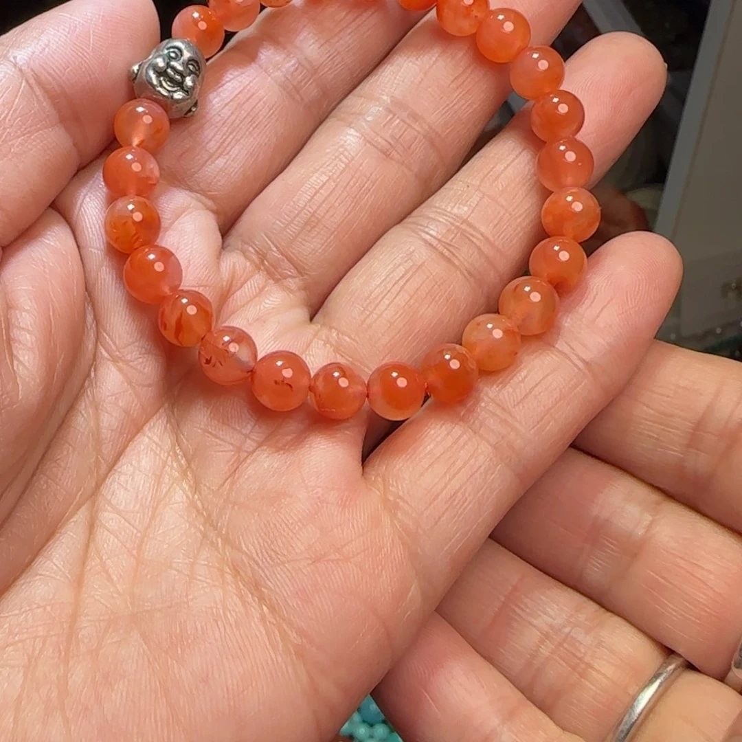 南红玛瑙未镶嵌手链