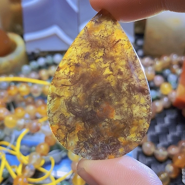 玛瑙/玉髓吊坠(不含链)未镶嵌冰**滑