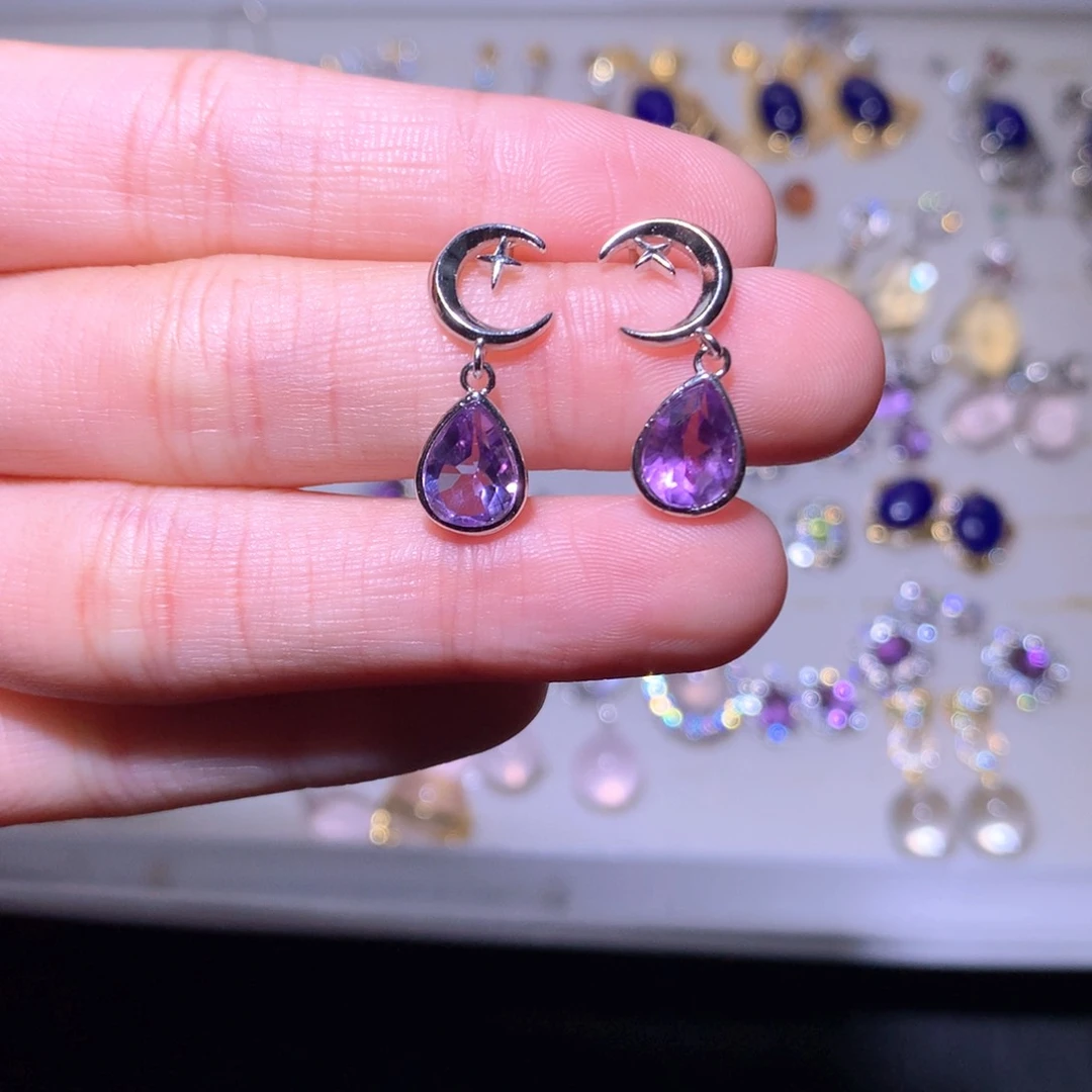 【闪购商品】吊坠(不含链)银S925镶嵌紫晶
