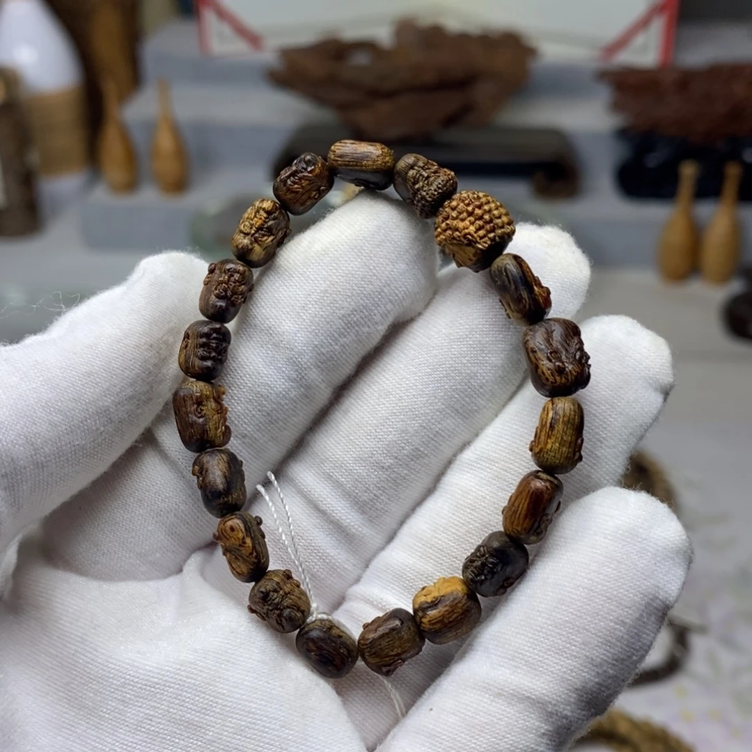 手串沉香野生奇楠 精雕款 4.6克