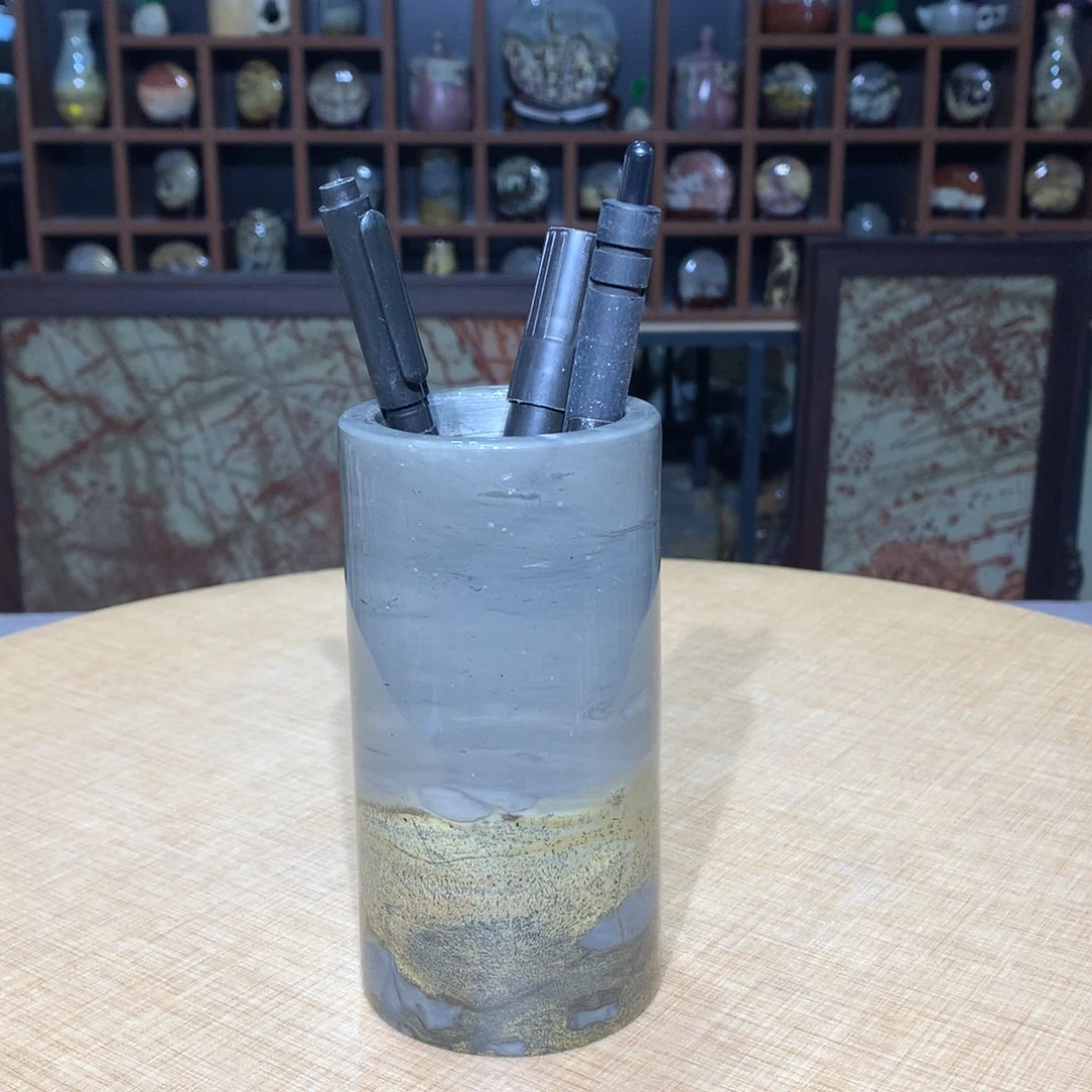 紫砂广西国画石摆件，收藏观赏