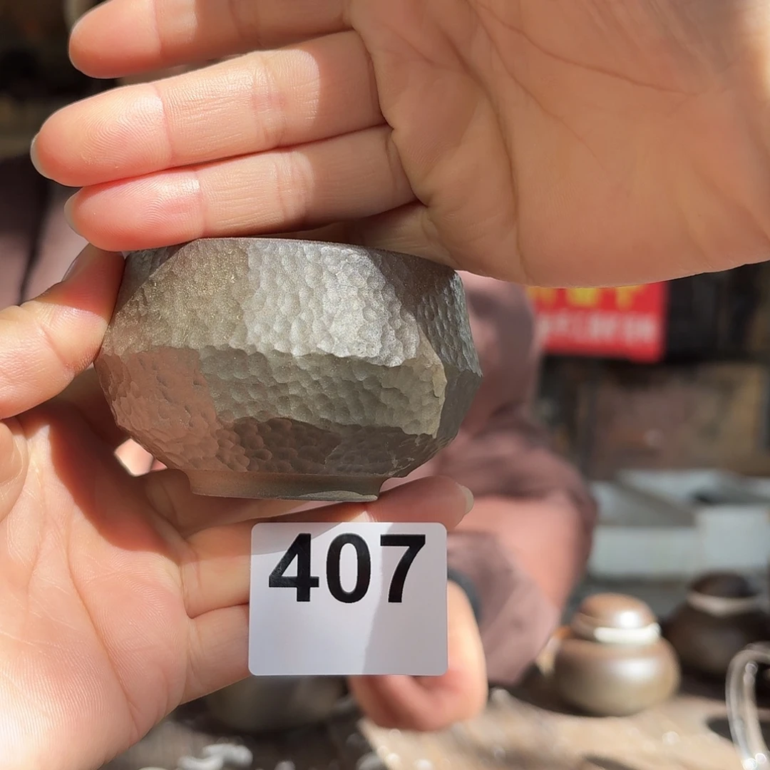 坭兴陶柴烧全手工原矿泥料杯100毫升