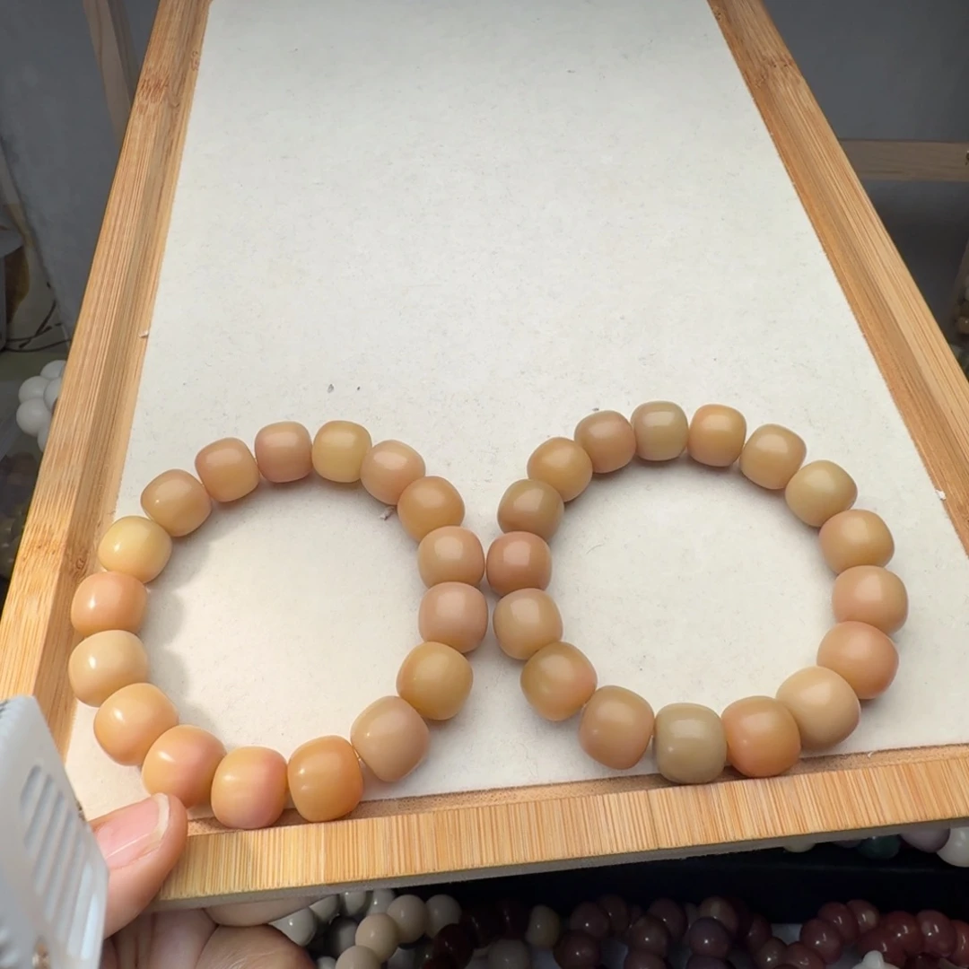 菩提根/象牙果手串卡14干磨桃夭