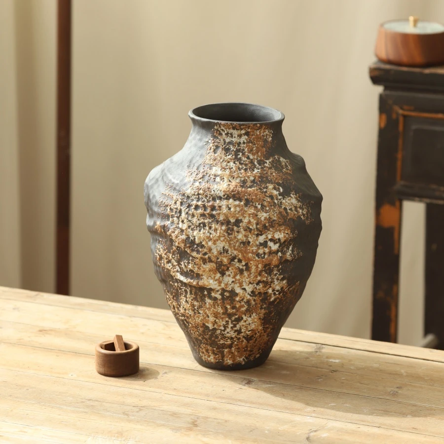 422景德镇陶瓷花瓶大气高档侘疾风花瓶插花客厅玄关摆件370*100