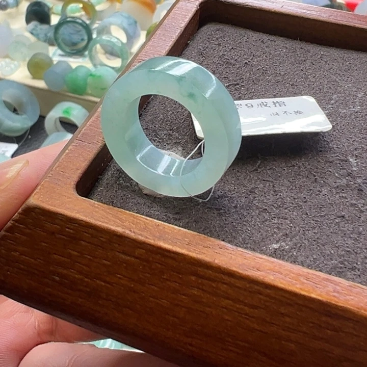 定制翡翠未镶嵌翡翠戒指10-12
