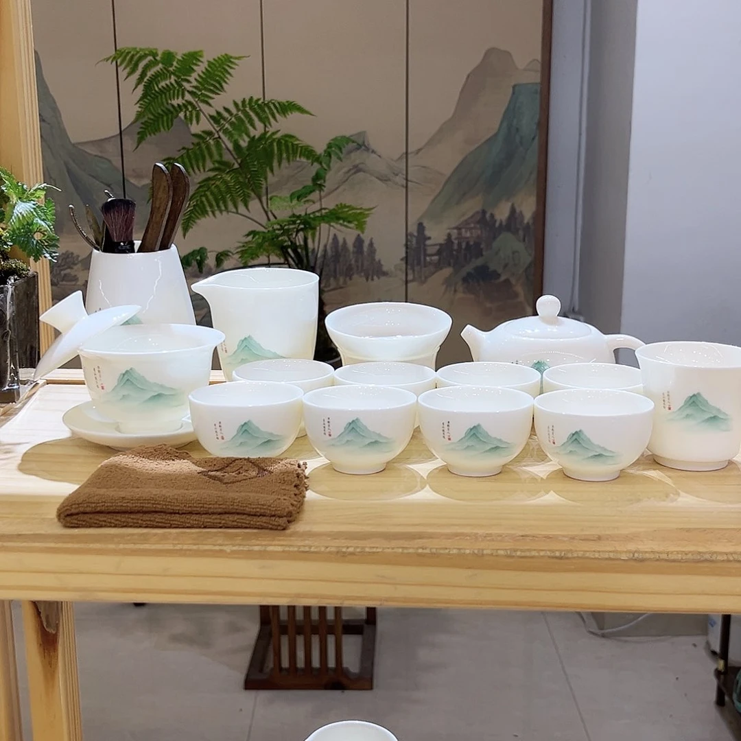 【都彩】又见青山羊脂玉瓷21头