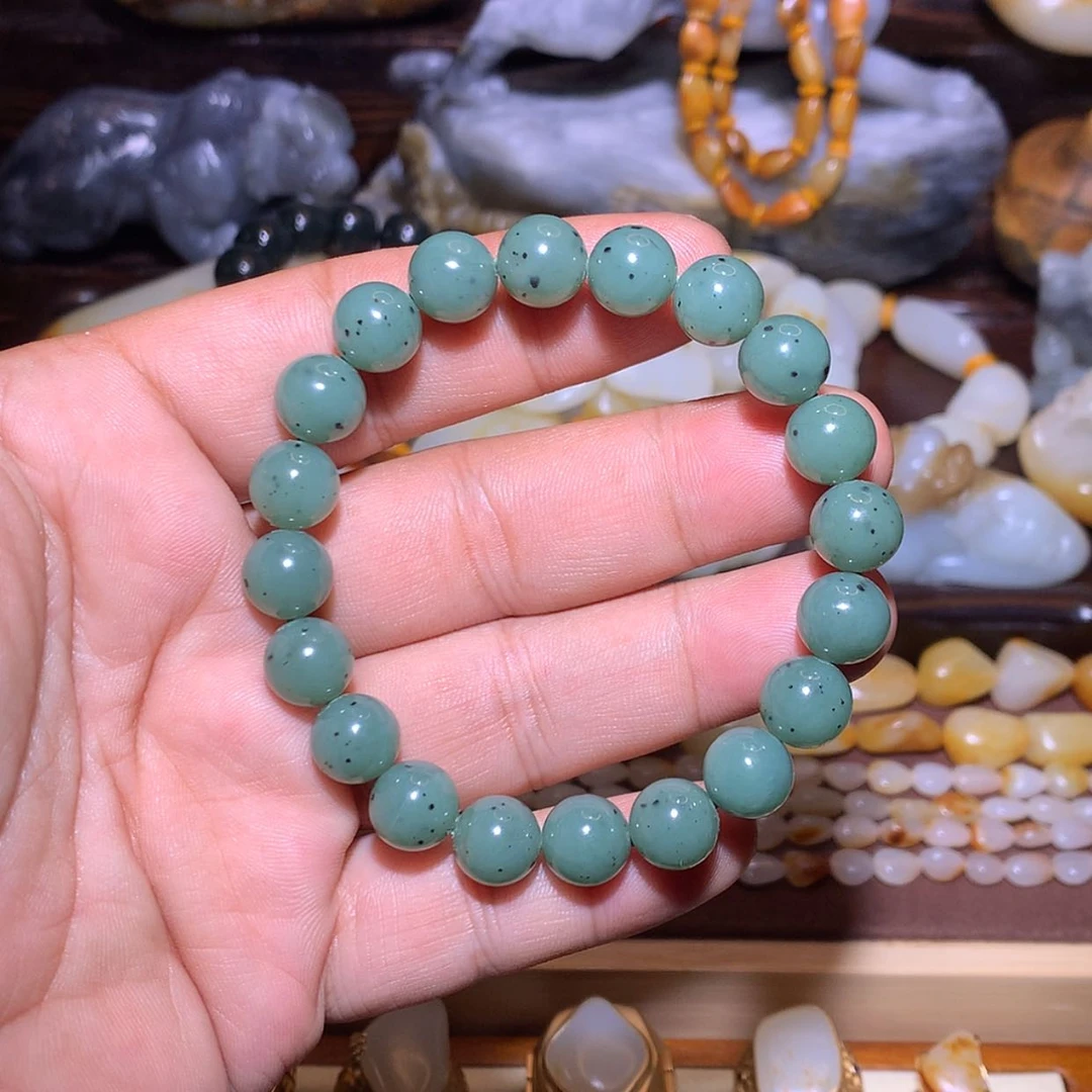 【闪购商品】和田玉手链未镶嵌圆珠手串