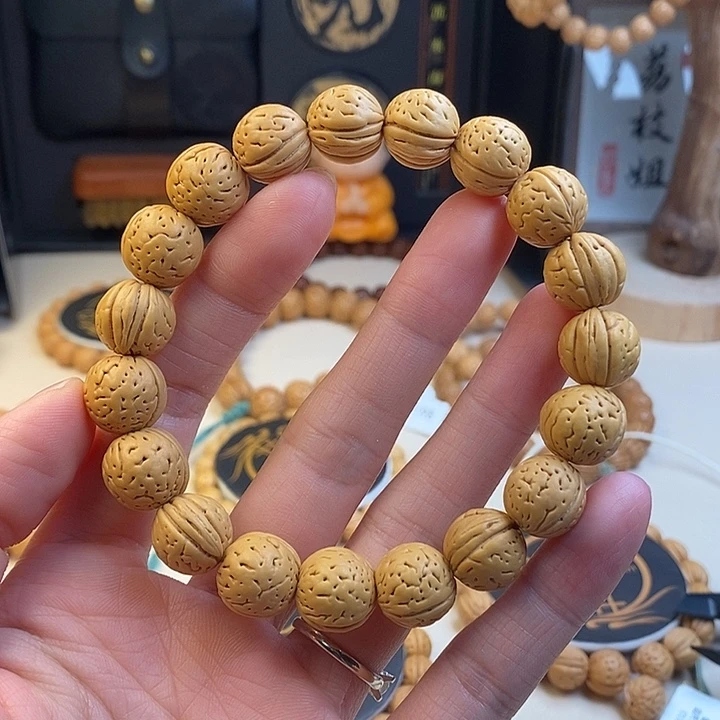 桃核手串开心14 （尺寸误差0.5之间）