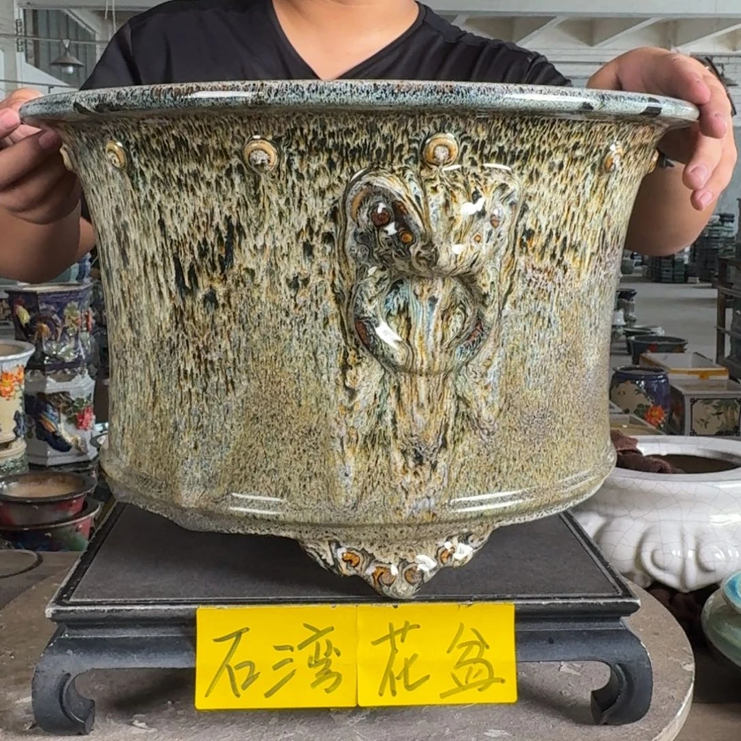 。一风堂石湾花盆 内34*22