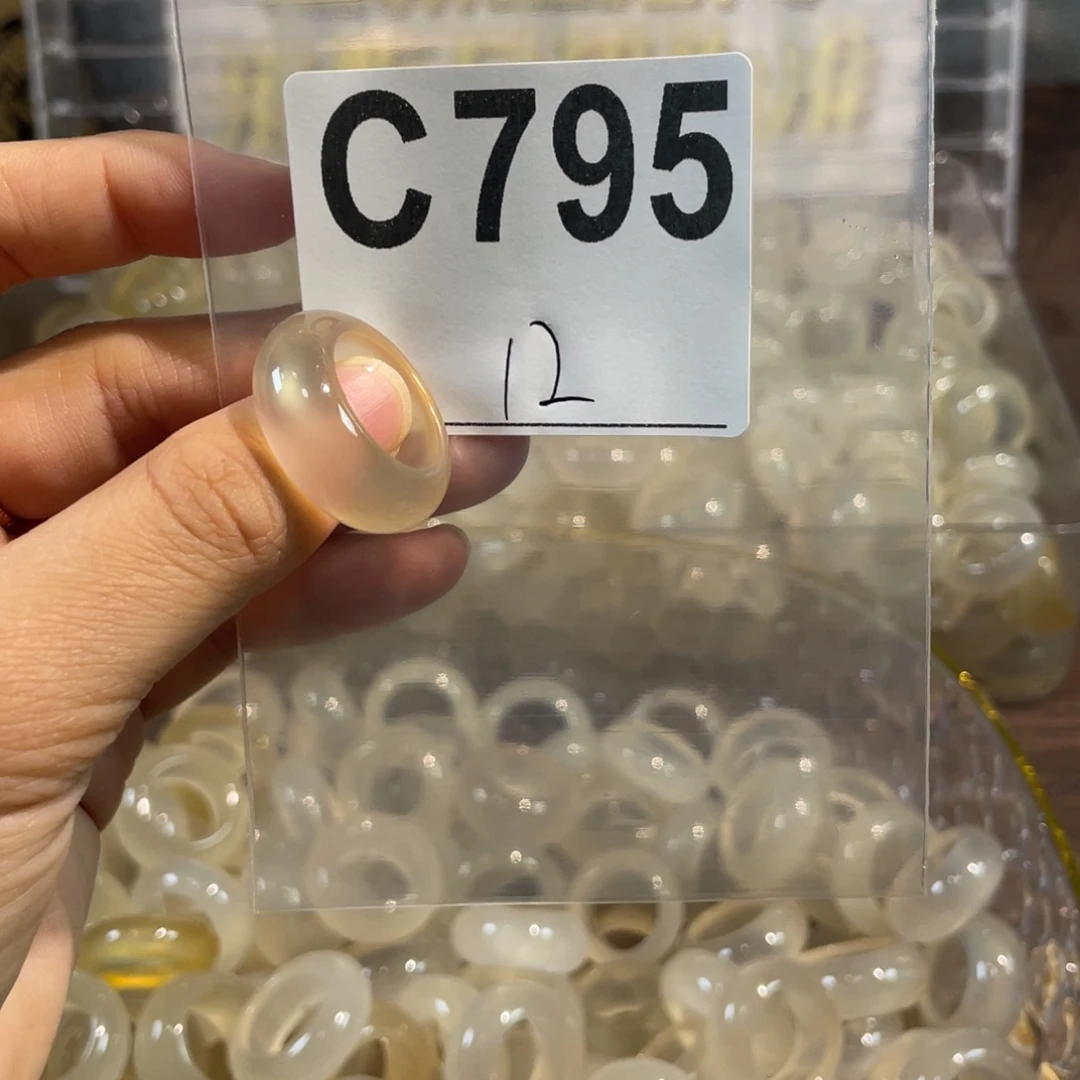 玛瑙/玉髓未镶嵌戒指795