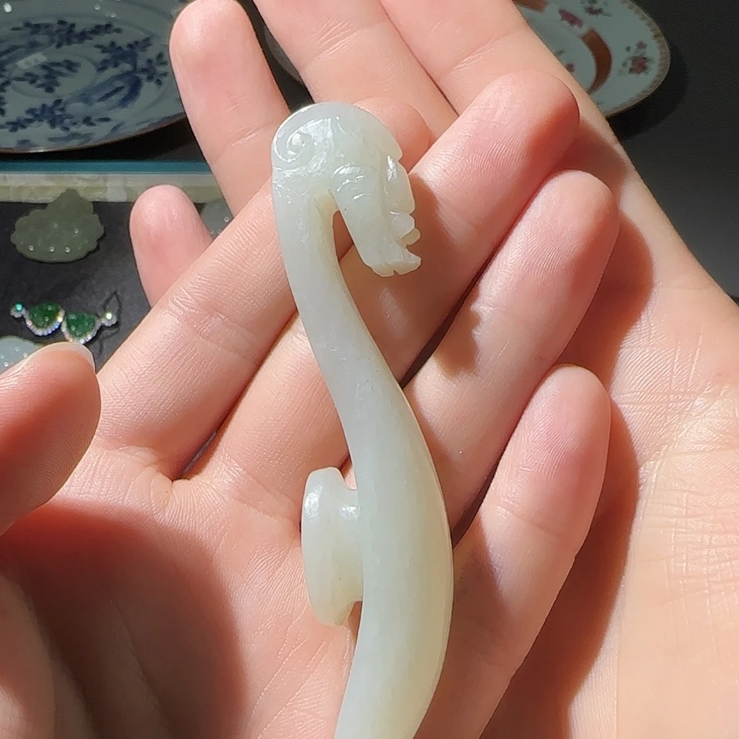 阿***成颈饰未镶嵌和田玉（青白玉）