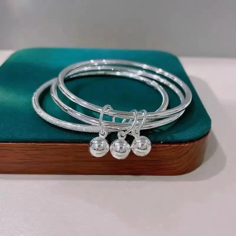 足银手镯 三生三世铃铛手镯足银999小众设计时尚感情人节送女朋友