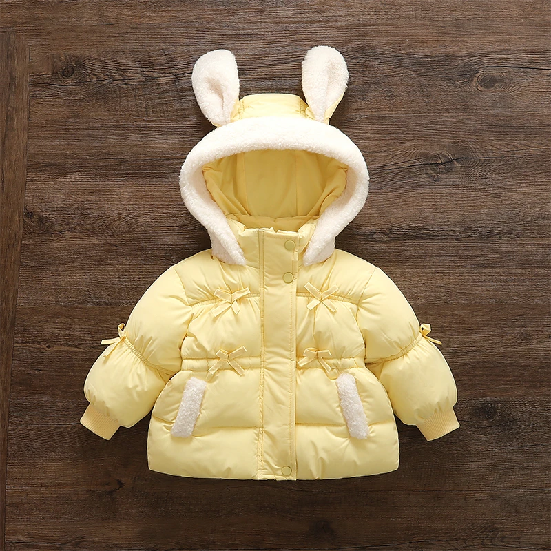 2025新款女童洋气冬装加厚加绒棉服宝宝棉衣儿童外套冬季棉袄超萌