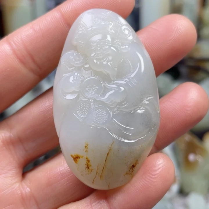 和田玉未镶嵌挂件