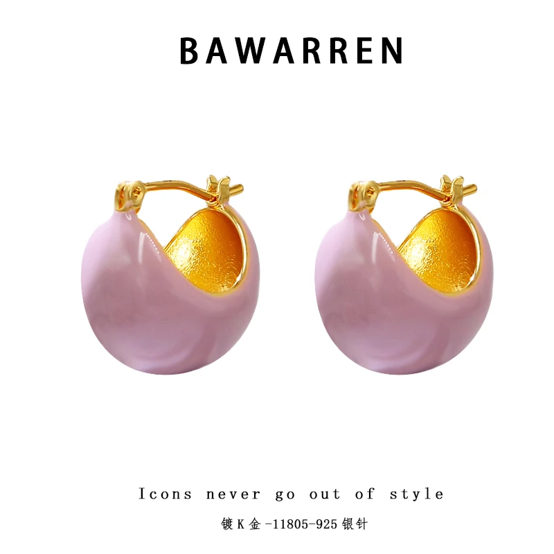 Bawarren 意❤ 精工CNC 11805【紫色包包】耳环轻奢时尚