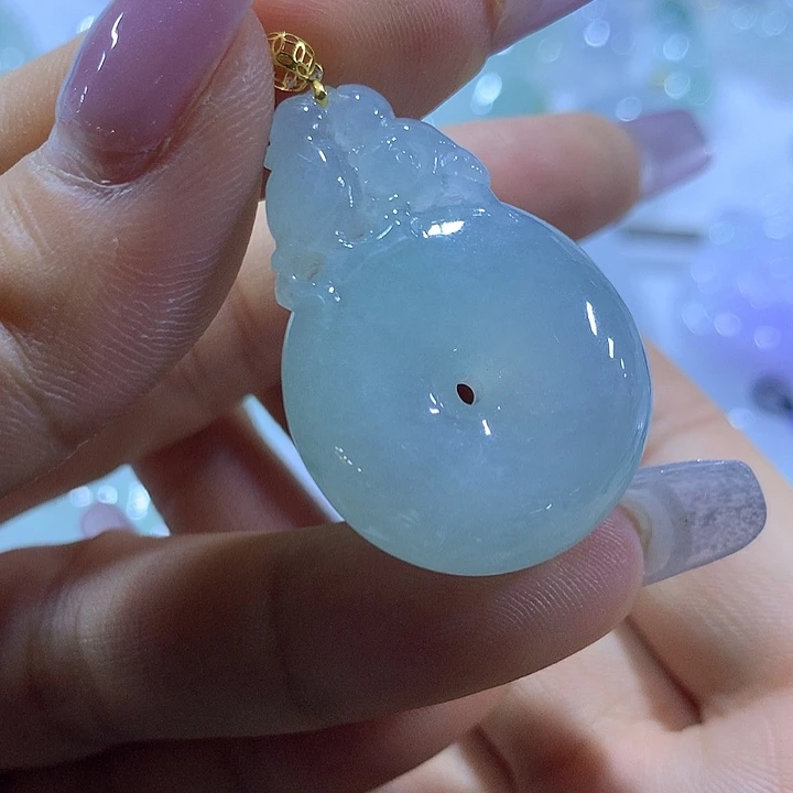 翡翠未镶嵌颈饰天然翡翠A货吊坠