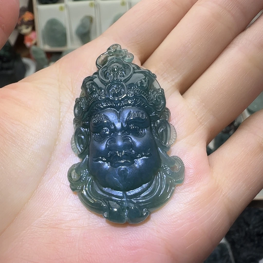 定制翡翠未镶嵌大威天龙翡翠定制