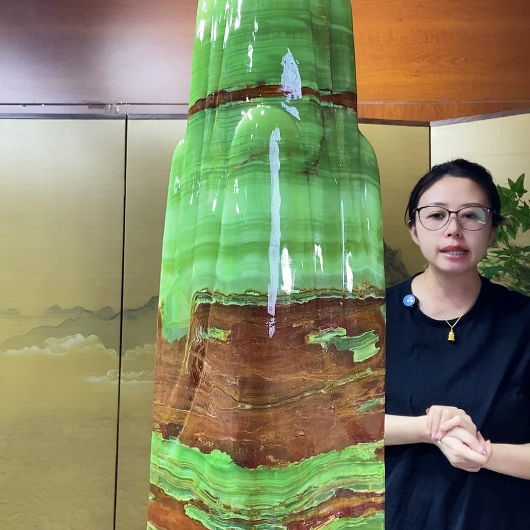 石材山水画作品摆件