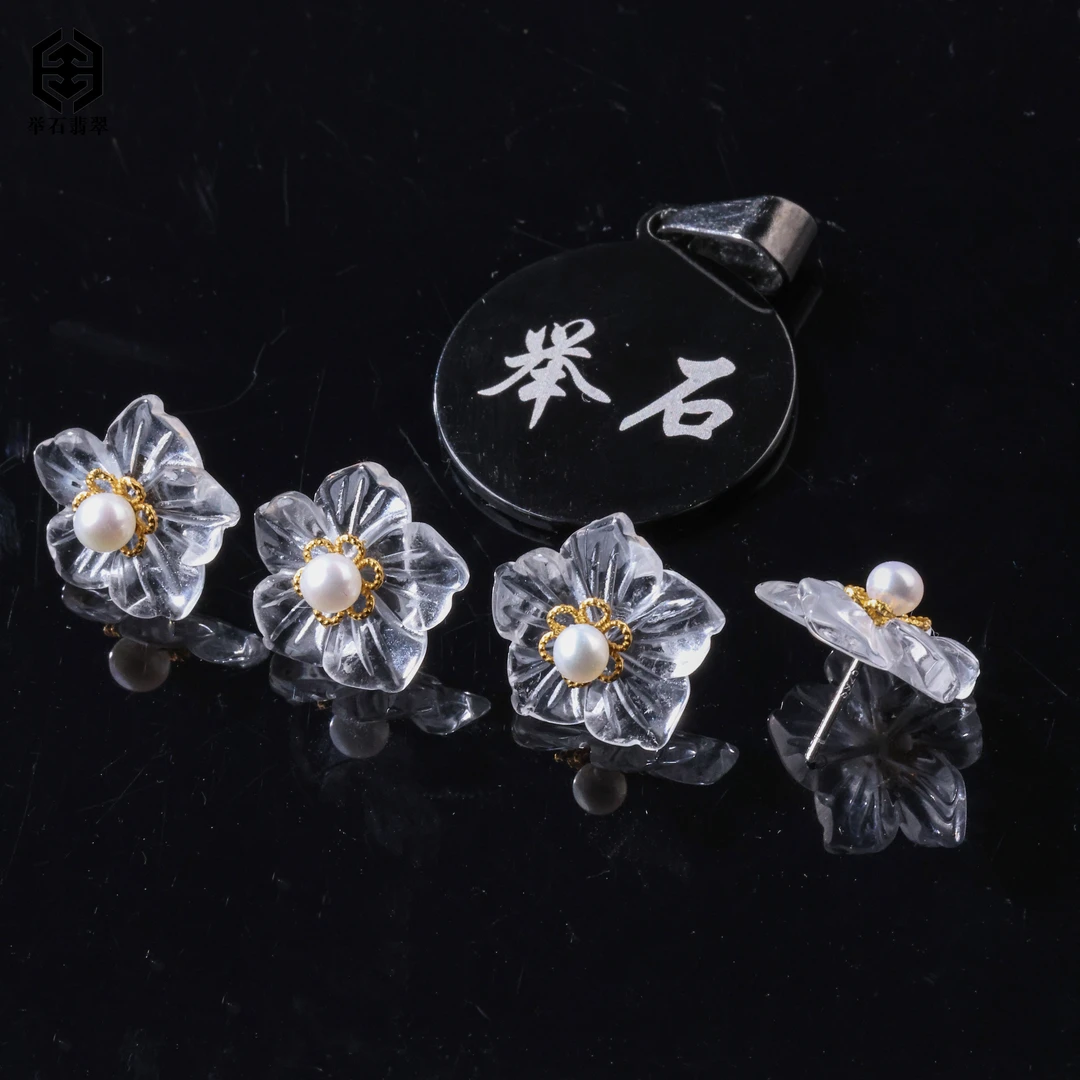 【举石臻品】TH0304-1332-28水晶耳饰（一对/多样性发）T