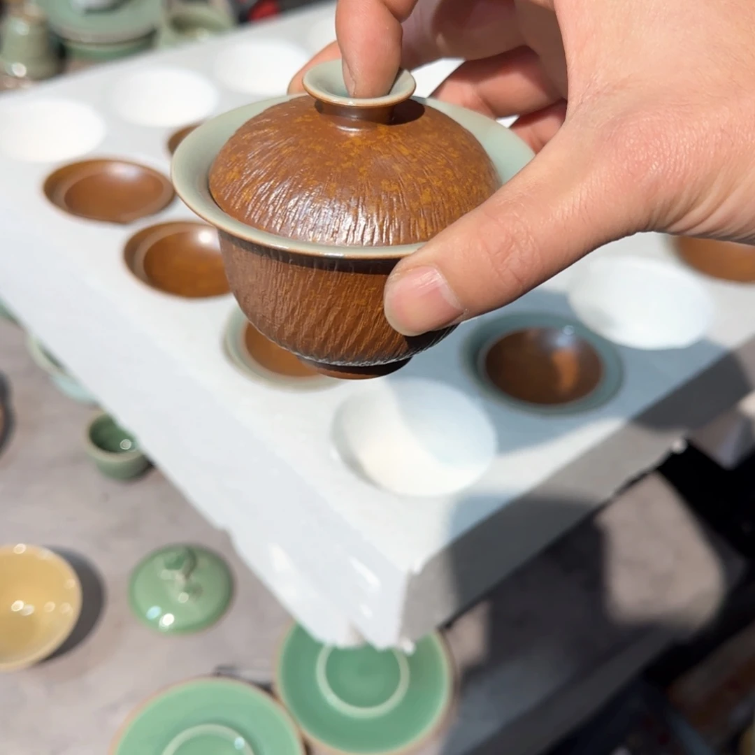 小金茶具青瓷茶器