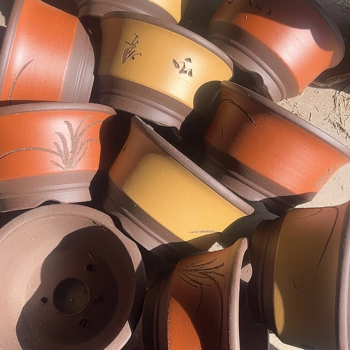 紫砂花盆100-10。16.5-9.5