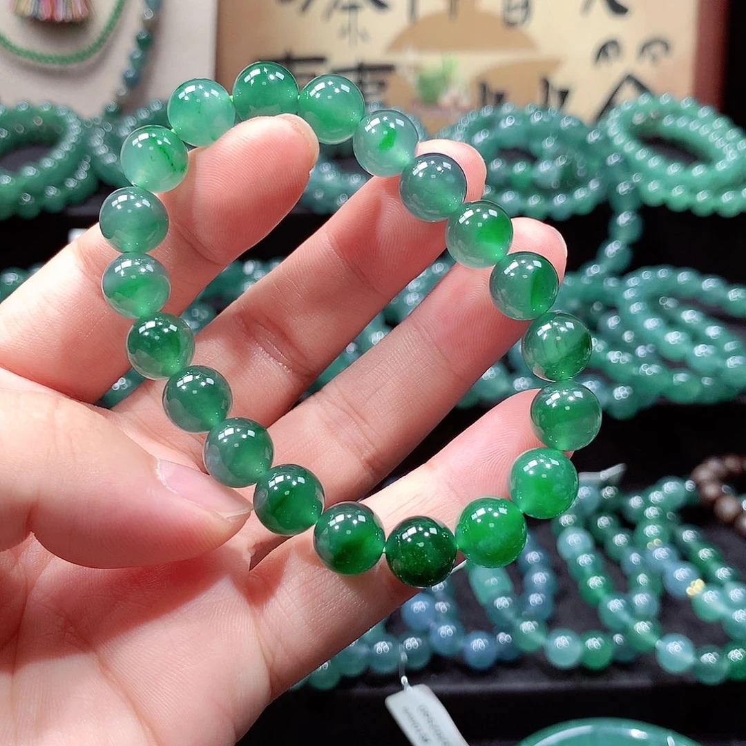 小***姐翡翠未镶嵌手链卡10