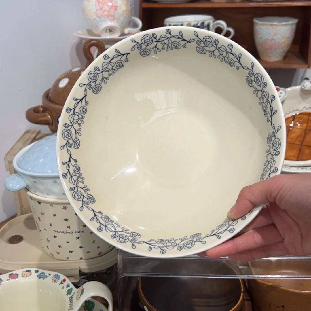 蓝玫瑰大碗