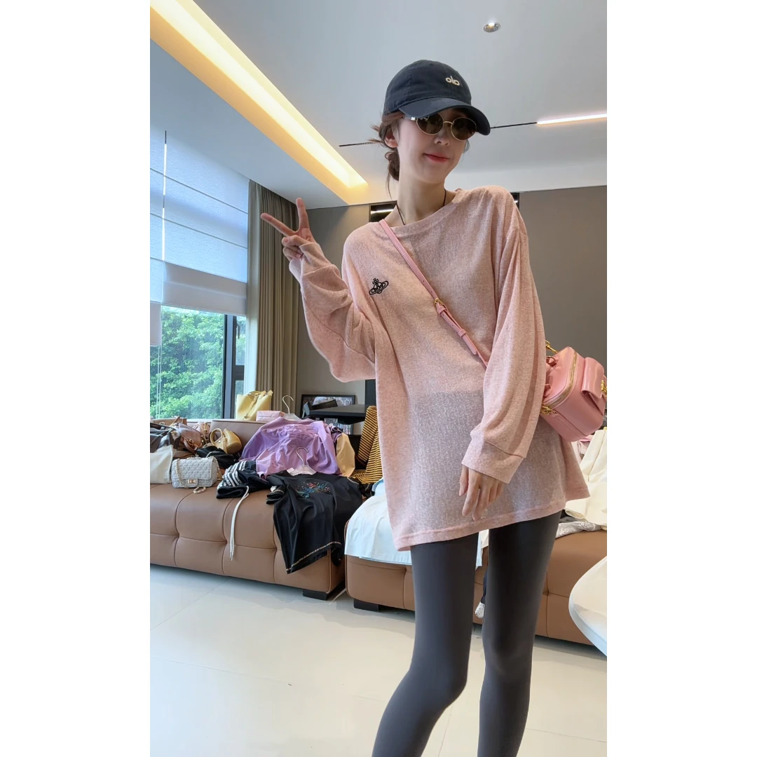 徐靖靖【星球卫衣】长袖t恤防晒衣洋气衣服千金出游小众女装2503159