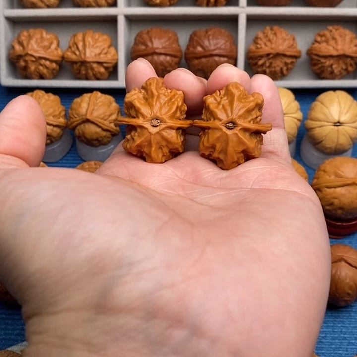 把件文玩核桃蝴蝶龙脊