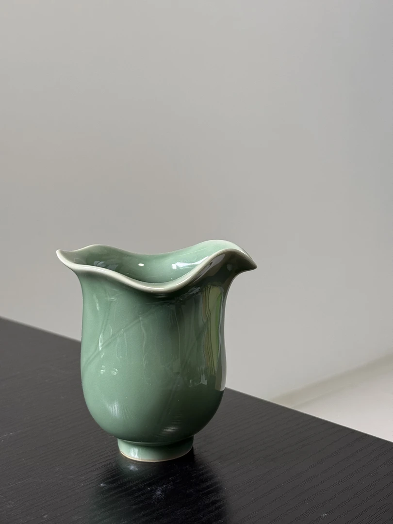 心悦茶器 龙泉青瓷 荷叶公道 梅子青公道 茶器