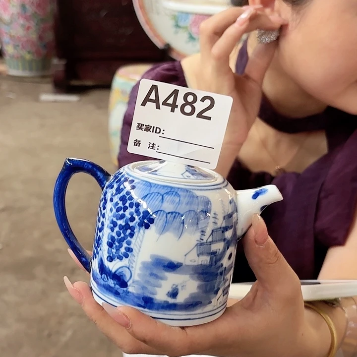 摆件景德镇高温陶瓷A482壶