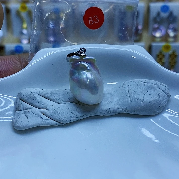 淡水珍珠银S925镶嵌颈饰