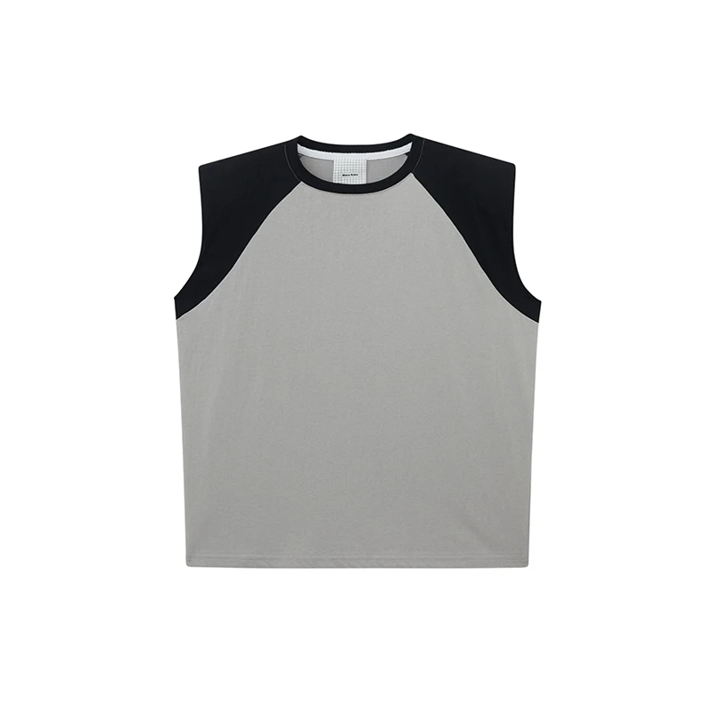 【MACA KAKA】新品25SS春夏拼接Bella插肩无袖T恤女