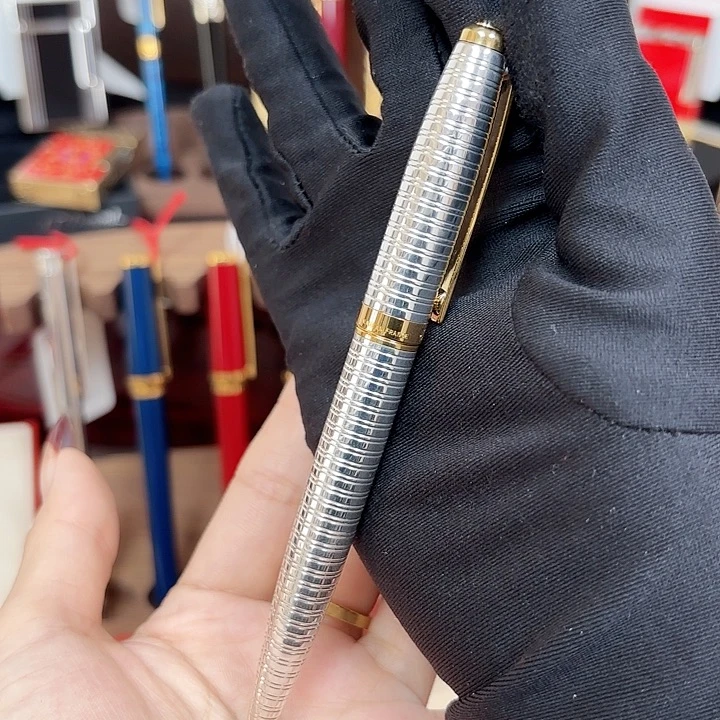 银都家双拼圆珠笔金银