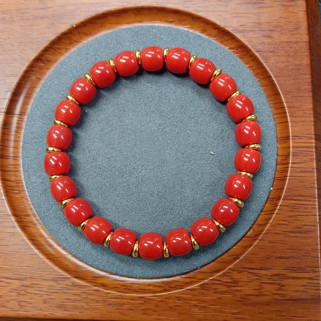 M221号-卡8mm红色手串