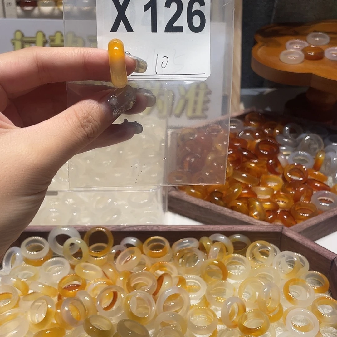 未镶嵌戒指玛瑙/玉髓126