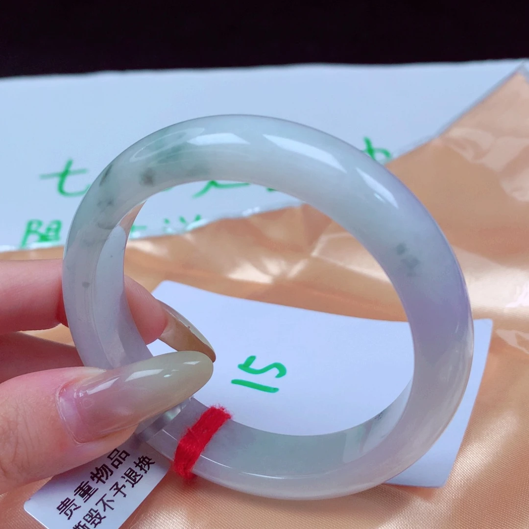 未镶嵌手镯翡翠天然缅甸翡翠A货手镯 15号宽版