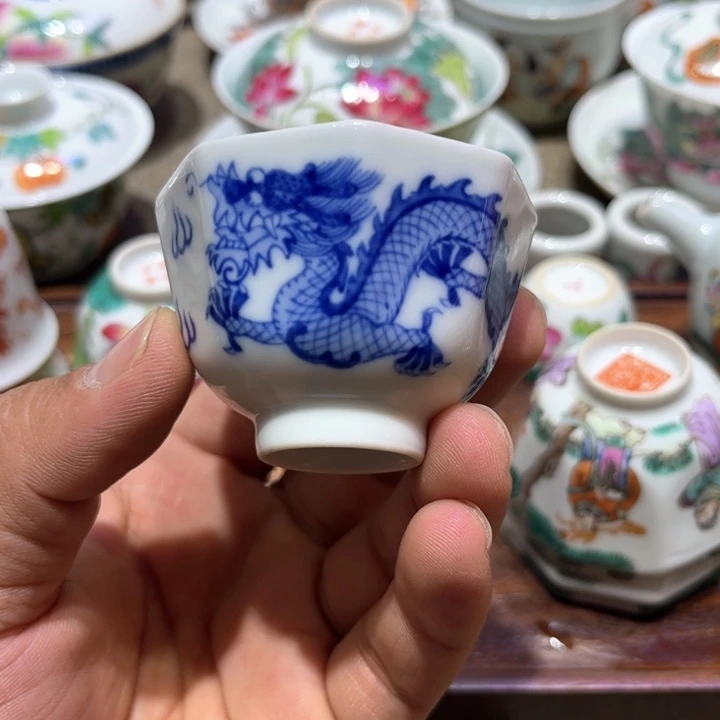 纯手绘精品盖碗杯