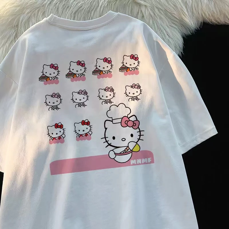 【陈思晨】~女童夏季卡通印花减龄小女孩圆领短袖T恤8580