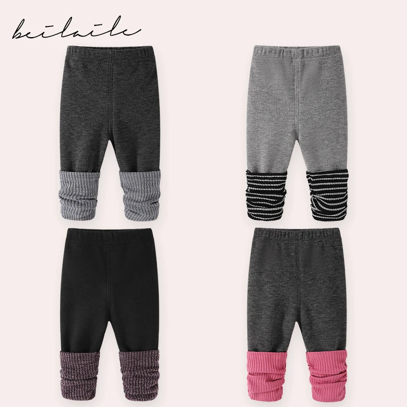 【加绒打底裤 小乐妈咪】女童裤子春秋新款儿童男童长裤打底i20