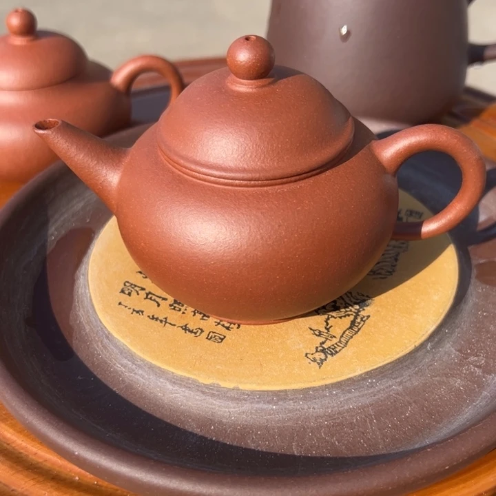 紫砂茶壶将坡水平130cc精工