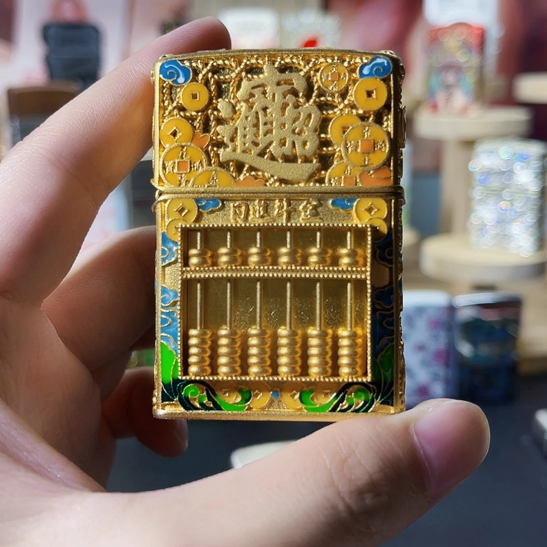 钢zippo正品八方来财礼盒