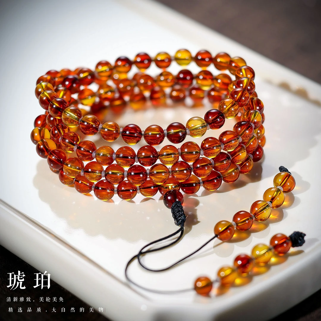 【李哥推荐】墨西哥琥珀红蓝珀手链6m左右@XL50920077@